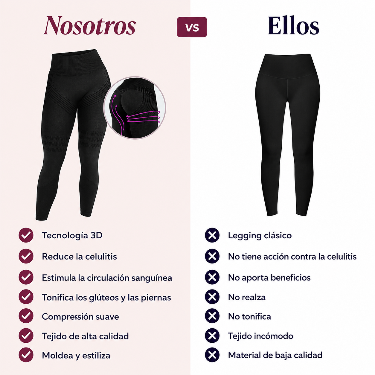 Mallas anticelulíticas 3D®